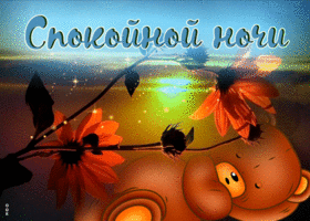 Креативная открытка с мишкой Спокойной ночи