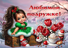 Ласковая открытка Любимой подружке