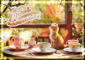 Лучезарная, искрящаяся весенняя открытка Яркой пятницы