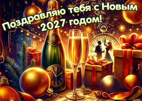 Магическая и загадочная открытка Поздравляю тебя с Новым 2027 годом