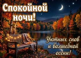 Осенняя ночь приносит тишину и покой.