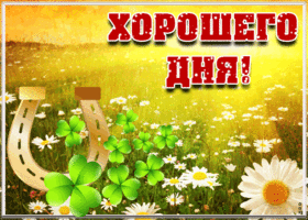 Открытка хорошего дня с природой