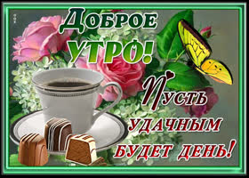 Открытка с добрым утром и новым днем. Счастья вокруг