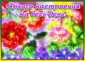 Открытка с пожеланием яркого настроения