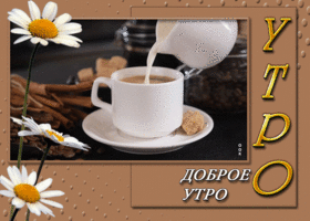 Потрясающе привлекательная гиф-открытка Доброе утро