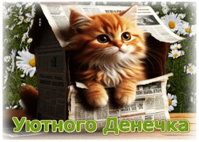 Позитивная летняя гиф-открытка Уютного денечка