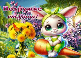 Прелестная весенняя открытка Подружке от души