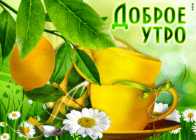 Прикольная открытка с лимоном Доброе утро