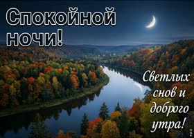 Пусть эта осенняя ночь будет уютной и тихой.