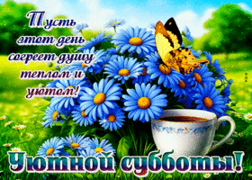Пусть этот день согреет душу теплом и уютом! Уютной субботы