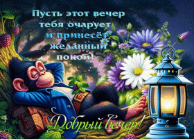 Пусть этот вечер тебя очарует и принесет желанный покой