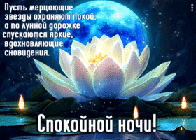 Пусть мерцающие звезды охраняют покой! Спокойной ночи