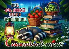 Пусть ночь принесет отдых и умиротворение! Спокойной ночи