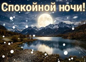 Пусть ночная тишина принесёт спокойствие на душе.