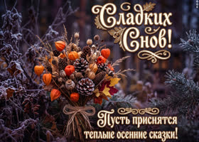 Пусть приснятся теплые и осенние сказки