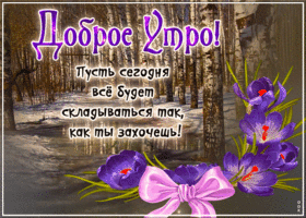 Пусть сегодня все будет складываться так, как ты хочешь