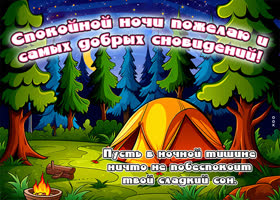 Пусть в ночной тишине ничто не побеспокоит твой сладкий сон