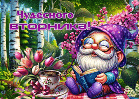 Радующая сердце гиф-открытка Чудесного вторника