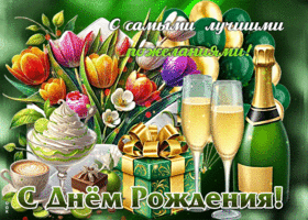 С самыми лучшими пожеланиями! С Днем Рождения!