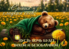 Самых сладких снов! Пусть ночь будет тихой и безоблачной