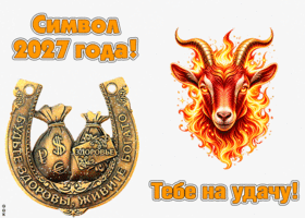 Символ 2027 года Тебе на удачу