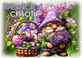 Солнечная, радостная открытка Прекрасной субботы