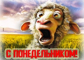 Творческая гиф-открытка С понедельником