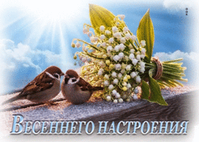 Удивительная гиф-открытка Весеннего настроения