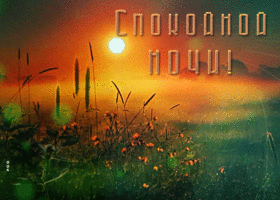 Уникальная открытка спокойной ночи. Света и спокойствия