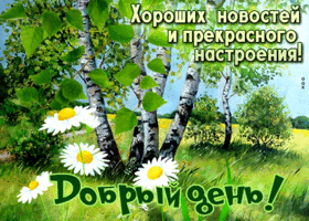 Вдохновляющая творческая гиф-открытка Добрый день