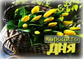 Восхитительная весенняя гиф-открытка Хорошего дня