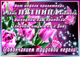 Вот неделя пролетела в окно пятница влетела