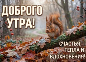 Хорошего осеннего утра и прекрасного настроения на весь день