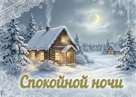 Хорошей ночи. Пусть зимняя сказка за окном подарит тихое настроение и спокойные сны.