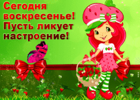 Яркая открытка Сегодня воскресенье! Пусть ликует настроение!