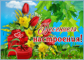 Яркая открытка Весеннего настроения