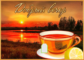 Завораживающая и ошеломляющая открытка Добрый вечер