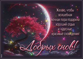 Желаю, чтобы волшебная ночная пора подарила хороший отдых