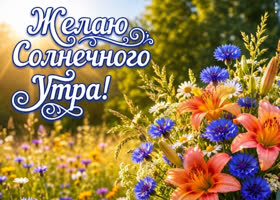 Желаю солнечного утречка
