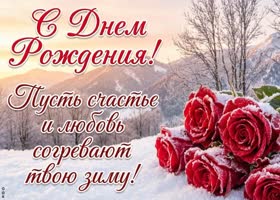 Желаю светлых зимних дней, гармонии в душе и прекрасного настроения каждый день. С Днём Рождения!